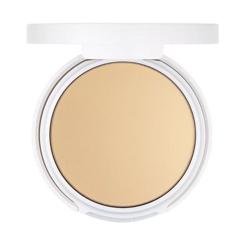 Flower Beauty Light Illusion Perfecting Powder - Pressed Powder Face Makeup, Buildable Medium Coverage with Blurring Pigments, Includes Mirror & Sponge (Porcelain)
