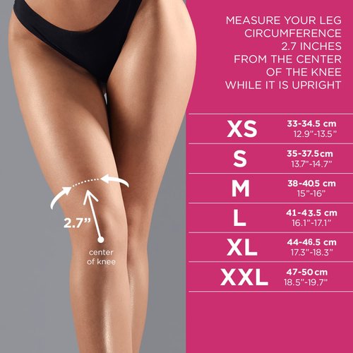 Queen Wear – Sleek Black Grip – Pole Dance Knee Pads – Perfect Woman Protection for Pylon Ballet Modern Dance (M)