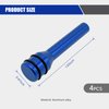 Sinytuto Pack-4 Car Door Lock Knobs, Aluminum Alloy Inner Door Lock Pull Pins, 1.9 Inches x 0.4 Inches Automobile Interior Supplies, Universal for Most Cars, Trucks and Vans (Blue)