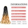 French Curly Braiding Hair 24 Inch 8 Packs Soft Braiding Hair Pre Stretched Loose Wavy Braiding Hair Synthetic Hair Extensions for Black Women (24 inch 8 packs, OT1B/27/613)