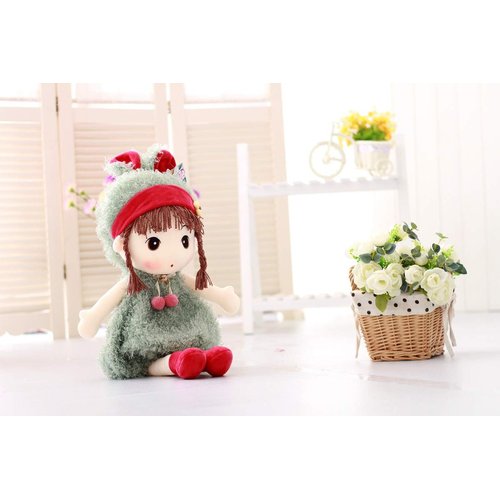 Tvoip Lovely Phyllis Creative Birthday Gift for Children's Toy Dolls Plush Toys 17.7 inches (Green)