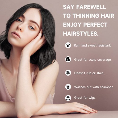 Mifeloy Root Touch Up Powder, Instantly Gray Hair Cover Up, Women Color Root Coverage Shadow Powder for Thinning Grey Hairline, Men Roots Concealer for Hair Loss Beard Line Eyebrow, Medium Brown