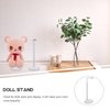 NUOBESTY 4pcs Doll Display Holder Doll Stands Doll Display Holder Model Support Frame Dolls Accessories 35cm Action Figure Stand White Doll Stand Holder