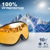 findway Ski Goggles OTG - Over Glasses Snow/Snowboard Goggles for Men, Women & Youth - 100% UV Protection