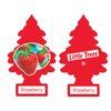 LITTLE TREES Car Air Freshener | Hanging Paper Tree for Home or Car | Strawberry | 6 Pack