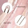LELEVTXP 2 Pcs Metal U Shape Hair Pin Women Retro Hair Pin Metal French Style Hairpins Simple Hair Stick for Women Girls Hair Diy Accessory