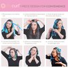 Octocurl: Soft No Heat Hair Curlers for Overnight (Long Hair, Satin - It’s Pitch Black)