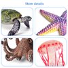 RCOMG 8pcs Sea Animal Figures, Realistic Ocean Animal Figurines Plastic Sea Creature Toys for Kids Cake Topper Decoration