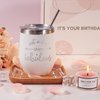 Birthday Gifts for Women - Surprise Her with Unique Spa Gift Baskets Set for Mom Sister Ladies Female Friends and Best Friend - Happy Bday Boxes Ideas for Woman