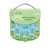 green sprouts Cooling Teether| Soothes gums & promotes healthy oral development |Safer plastic filled with sterilized water,Chill for extra relief,Textured surface to massage gums,2 Count (Pack of 1) Blue