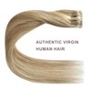 FUBILI Clip in Extensions 20 Inch Real Human Hair Light Blonde Highlighted Golden Blonde Remy Hair Extensions 5 Pieces Clip in Blonde Hair Extensions for Women 30g
