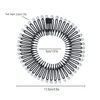 Suoirblss 10PCS Stretch Flexible Hair Combs Headband Tooth Headband Hoop Fashion Stretchy Circle Flexible Comb Teeth Headband Hair Clips Women's Lady (Clear)