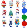 Merry Chrismukka Hanging Swirls Decorations 20 PCS Christmas Xmas Hanukkah Hanging Ceiling Streamers Swirls for Home Indoor Outdoor Holiday Party Decorations Supplies