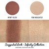 Infinity Brown Matte Pearl Powder Blush - Highly Pigmented Blusher Makeup, Cheek and Face Magnetic Refill Pan, Professional Quality Make Up, Paraben Gluten Cruelty Free Cosmetics Beauty Junkees [37mm]