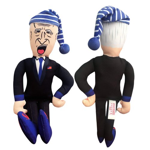 Republican Dogs Sleepy Joe Biden Novelty Dog Chew Toy Parody Doll Includes Squeaker Made with Durable Polyester Triple Stitching