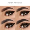 Brow pen, microblade eyebrow pen, 2-in-1, Magic 4 tip eyebrow pencil, With Dual-ended Eyebrow Brush, Waterproof eyebrow pen, Brow pencil with hair like strokes, Natural brows, Gray