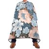 ALAZA Colorful Flowers Barber Cape for Men Women, Waterproof Haircut Apron Beard Shaving Bib Hair Cutting Cloth 55 x 65 Inch