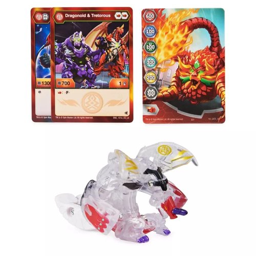 Bakugan Legends 2023 Diamond Dragonoid x Tretorous 2-inch Core Collectible Figure and Trading Cards