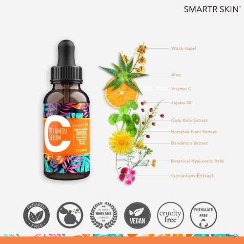 Vitamin C Hyaluronic Acid Serum for Face (2 oz TWIN BUNDLE) - Anti Aging Skin Care Treatment for Wrinkle Acne and Scar, Black Head and Dark Spot remover