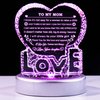 YWHL Gifts for Mom from Daughter, Mothers Day Gifts for Mom Unique, Mom Birthday Gifts from Daughter, Crystal Heart Keepsake Present for Mother on Christmas Valentine's Day Thanksgiving