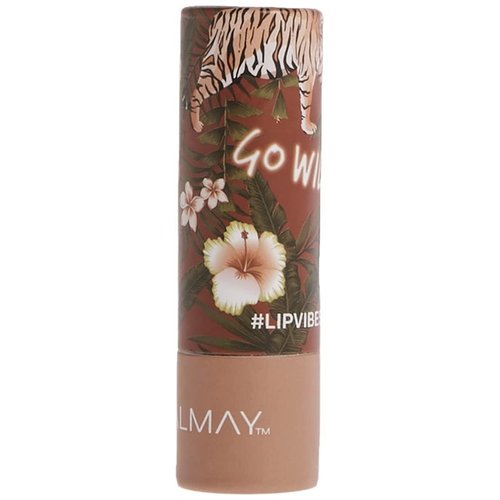 Almay Lip Vibes Lipstick with Vitamin E Oil & Shea Butter, Matte Cream Finish, Hypoallergenic, Go Wild, 0.14 Oz