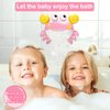 YUISTRE Baby Bath Toys Crab:Bubble Machine Bath Toy Crab Bath Bubble Maker,Blow Bubbles and Plays Children’s Songs,Bath Toys for Toddlers 1-3,Battery Operated(Pink)