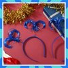 Jexine 12 Pieces Tinsel Wrapped Ponytails Headbands Headwear Feathers Headbands for Women Girls Hair Costume Accessories (Blue)