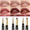 evpct 3Pcs Matte Lip Liner and Lipstick Combo Set Kit for Women, DNM Magic Lipstick 24 Hours Original Lip Liner Makeup Stain Gloss Plumper Long Lasting Waterproof and Smudge Proof labial,31#32#33