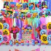 Blox Fruits Party Supplies,Blox Fruits Game Party Decorations Includes Banner, Cake Toppers, Balloon for Blox Game Party Decorations