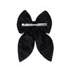 Radhu & Kabby Hairbow For Girls | Trendy Bow Tie Clip | Fancy & Stylish | Anti-Hair Fall Hairclips | Same Product As Pic | Shiny Sequin Hair Bow | Black Color | Pack of 1