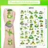 Yoyuspy Frog Temporary Tattoos Stickers - 200+ Frog Kids Tattoos Temporary Cartoon Teeth Fake Tattoos Gifts Cute Frog Themed Party Decorations Favors Supplies for Boys Girls Prizes
