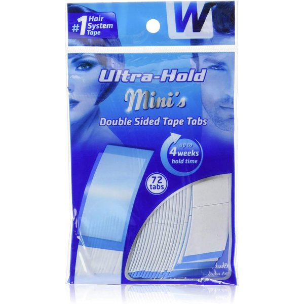 Ultra Hold Mini Tape Double Sided Tape Tabs 0.75" x 1" (72 pcs per Pack) by Walker Tape