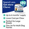 PAWFECTCHEW Advanced Hip & Joint Glucosamine Supplement for Dogs - Treats for Picky Eaters w/Chondroitin, MSM, Omega-3 - Joint Pain Relief - Chicken Liver - 180 Ct - Made in USA