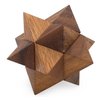 Shooting Star Puzzle: 3D Brain Teaser Wooden Puzzle for Adults Classic Handheld Interlocking STEM Skill Builder Interlocking Game Educational Problem-Solving Game