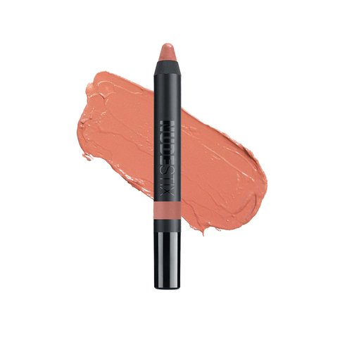 Nudestix Gel Color Lip + Cheek Balm, Creamy Sheer Tinted Lip Gloss + Lip Liner + Cheek Blush, Multi Use Makeup Pencil Stick, Hydrating, High Shine Tint, Shade: Ally, 0.10 oz (2.8 g)