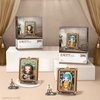 MEIEST Mini Building Blocks Cute 3D Painting Model Set,Simulation Particle Stereograph Collection Construction Building Bricks Toy,Home Decor,14+(Mona Lisa)