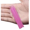 Mini Skater 100 Pcs Eyelash Cotton Swabs 2.0 mm Head Diameter Multipurpose Micro Applicators Dental Bendable Brush for Salon Home Personal Care Makeup Oral Using (Pink (Medium))