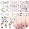 6 Sheets Cute Nail Art Stickers Cartoon Nail Decals 3D Self Adhesive Designer Nail Stickers Nail Art Supplies Mermaid Nail Stickers for Women Girls Nail Decoration Accessory (Princess)