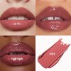 ZUK Hydrating Lip Gloss for Women and Girls, Moisturizing Creamy Lipstick for Dry Lips, Nourishing Highly Pigmented Lip Balm, Non-Sticky Tinted Lip Makeup