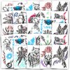 Tribal Tattoos for Men Women Adults Kids ~ 200 Pcs Pre-Cut Individual Temporary Tribal Tattoos Realistic for Party Favors Maui Costumes | Fake Totem Tattoos