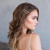 FRDTLUTHW 5 Pairs Bobby Pin Rhinestone Hair Pins for Women Girls(Gold, pack of 10)