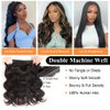 QTHAIR Brazilian Virgin Hair 14A Grade Body Wave Bundles 100% Unprocessed Virgin Brazilian Body Wavy Human Hair Bundles 20" 18" 16" 300g Brazilian Body Wave Human Hair Extensions