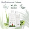 Micellar Water Cleansing & Moisturizing Organic Aloe Vera - 98.8% Natural Ingredients, Vegan Certified Micellar Water Makeup Remover for All Skin Types - 8.5 Fl Oz / 250ml - (package may vary)