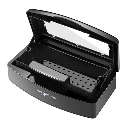 Machine-Ya Plastic Sterilizing Tray,sterilization box,nail art tool sterilizer tray, Sterilizer Tray Box Nail Art Salon Sterilizing Too（black）