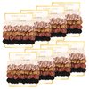 8 Pack Satin Scrunchies - Soft Hair Ties for Bachelorette Party Favors and Bridesmaid Proposal Gifts (Ivory, Rose Gold, Gold, Wine, Black)