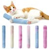 MEWTOGO 6Pcs Cat Kicker Toys with Sound Paper- Kitty Kick Sticks Soft Plush Cat Chew Toy to Squeak- Durable Cat Kick Toy for Indoor Cats Gift Playing(11.8" x 1.6")