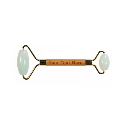 Facial Roller Massager with Bamboo Handle (Opal)