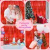 Red Metallic Tinsel Foil Fringe Curtains Backdrop 2Pack 3.3x8.3Ft Red Party Streamers for Birthday Party Decorations Halloween Christmas Decors Foil Curtain Backdrop for Bachelorette Wedding Decors
