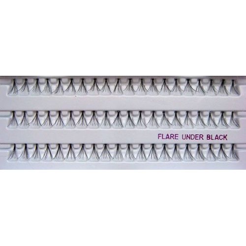 Red Cherry Flare Under Individual Lashes - Bottom Lash, Black (Pack of 3)