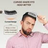 Kertiberif Boar Bristle Hair Brush 2PCS, Curved Vented Detangling Brush for Wet and Dry Hair, Styling Paddle Hairbrush for Women Men Kids Curly Straight Thick Long or Short Hair